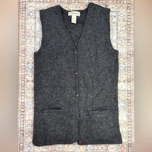 LL Bean Vintage (90s) Women’s Wool Vest- Size S